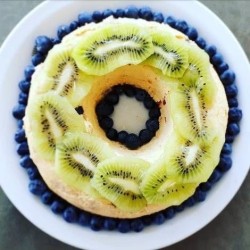 Tarta Fit, sin azúcar sin arina.